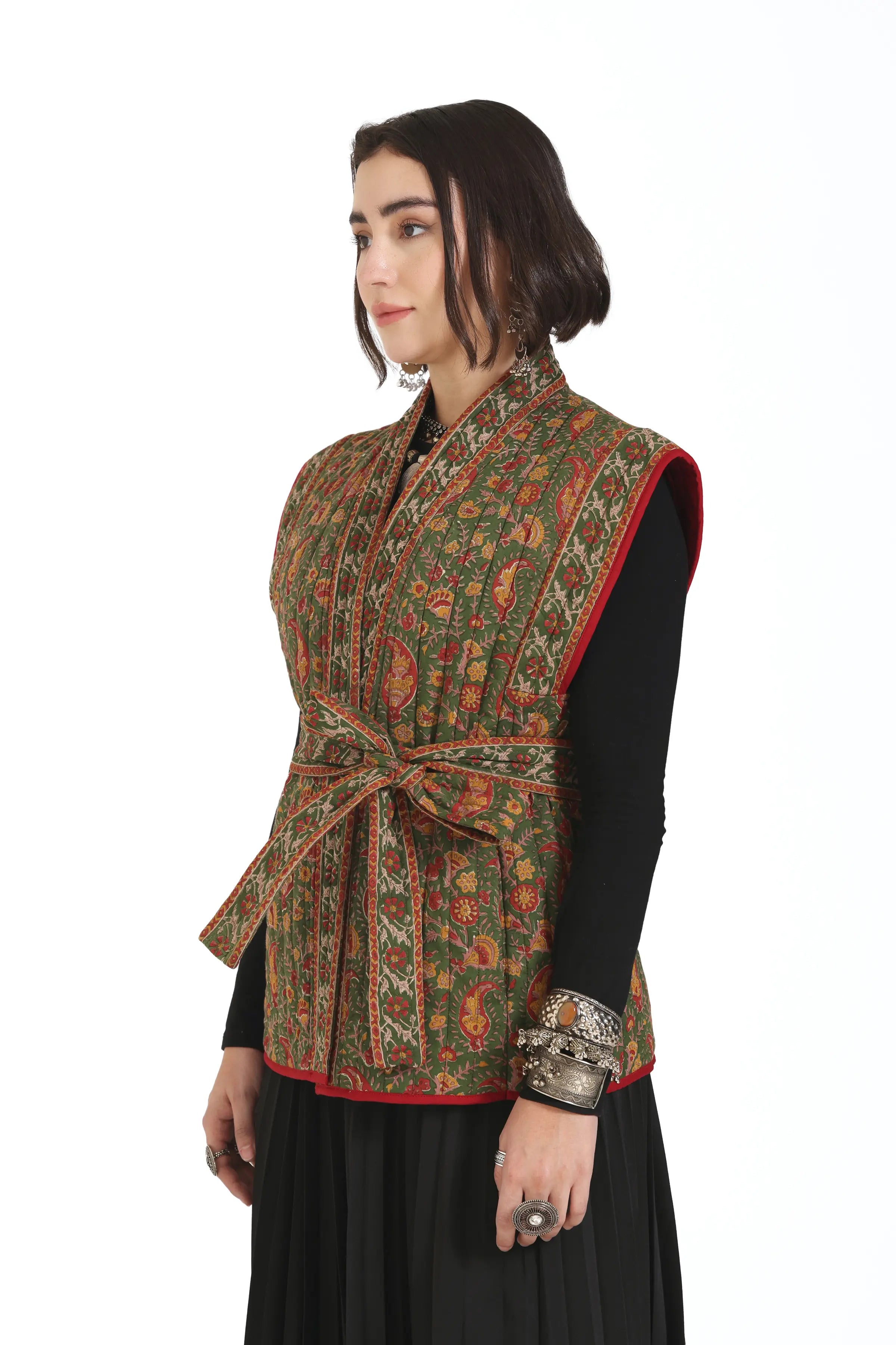 What Remains Kimono Jacket in Olive