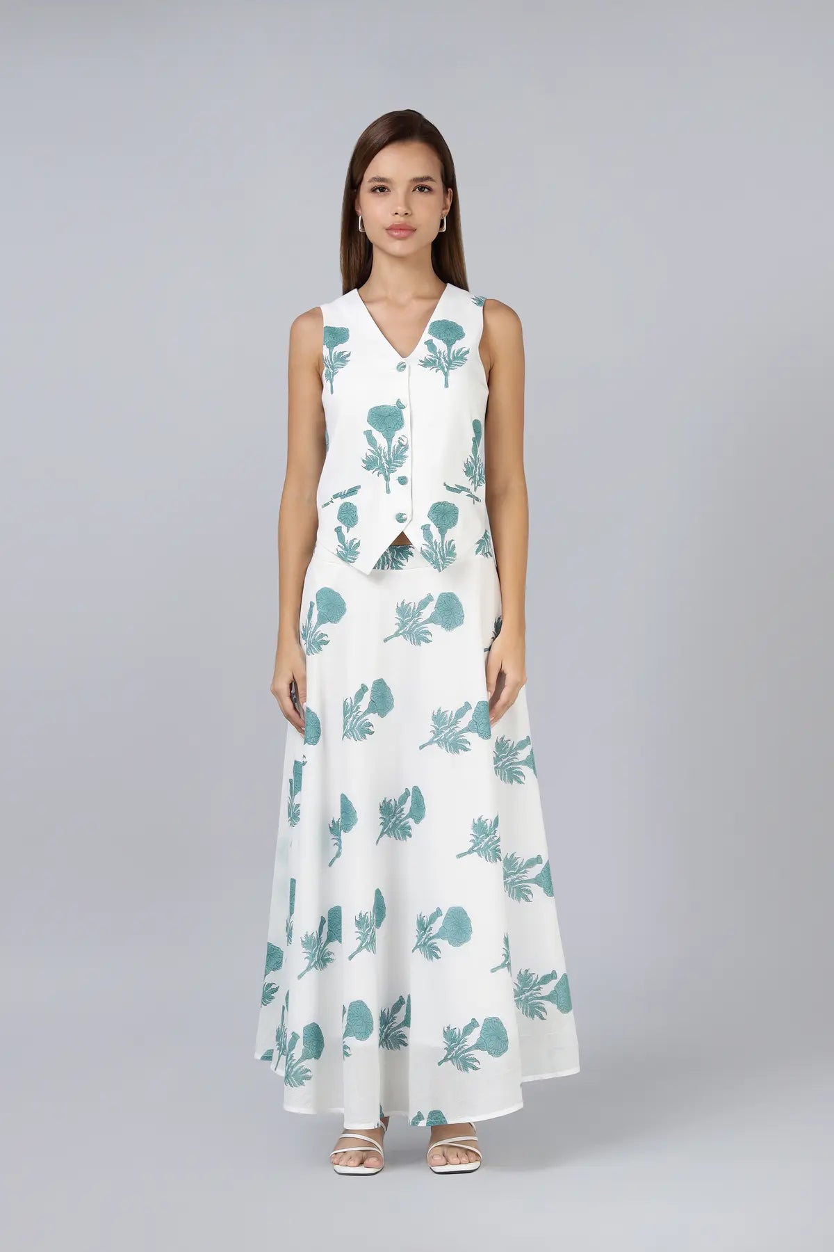Jamuna Skirt- Teal