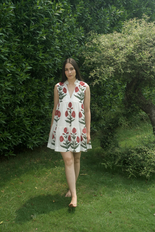 Maya Dress-Maroon